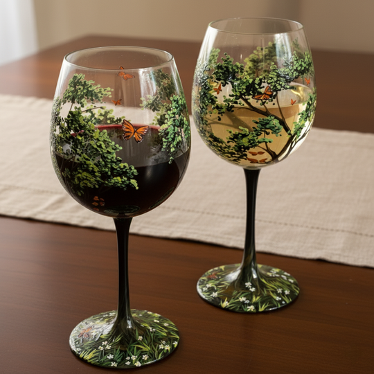Verres à vin Artisanal Arbre des Quatre Saisons 1