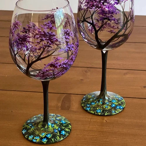 Verres à vin Artisanal Arbre des Quatre Saisons 9
