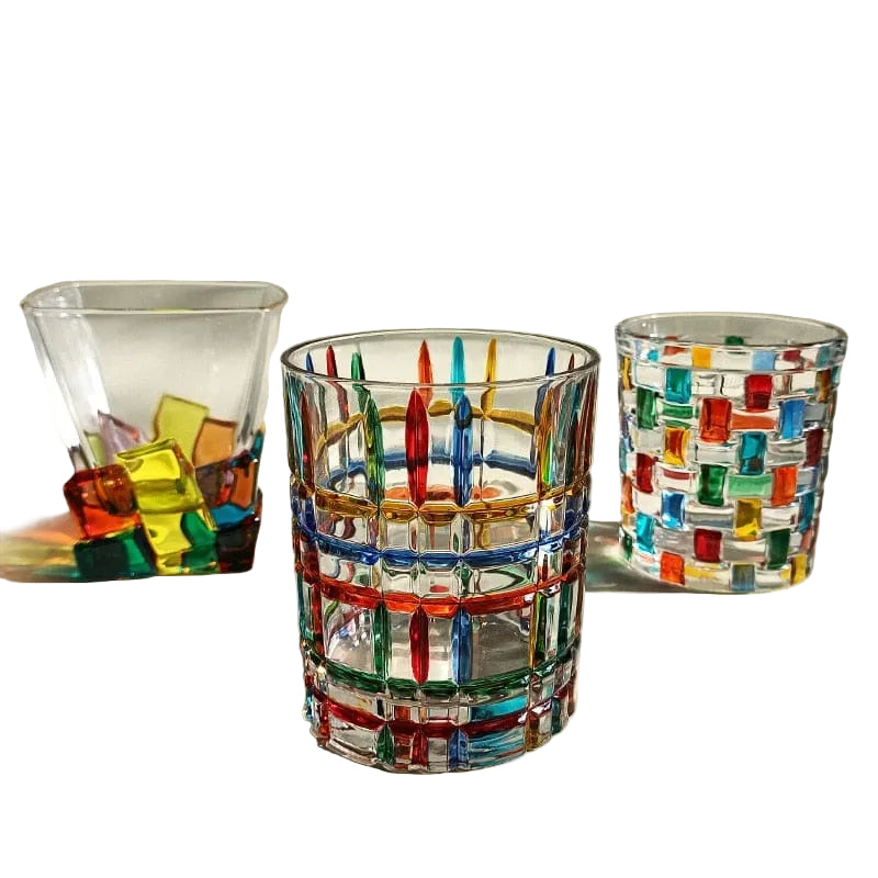 Verres de Murano Peints à la Main Colorés pour Boissons 0