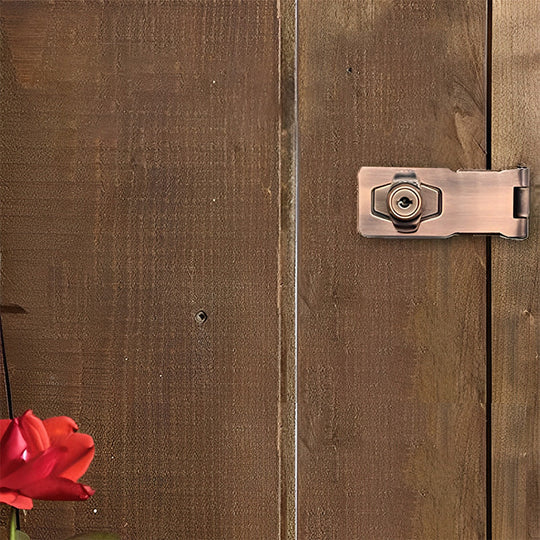 Verrou de porte avec clé pour installation sans perçage 8