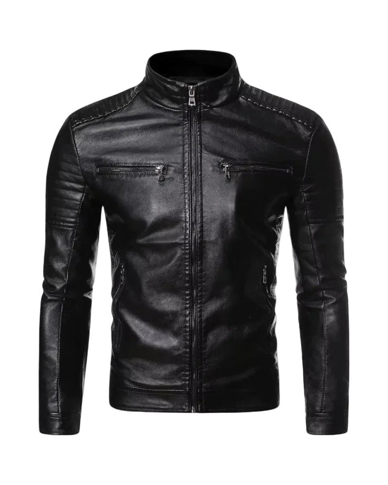 Veste Biker Homme Coupe Slim 0