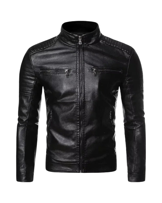Veste Biker Homme Coupe Slim 0