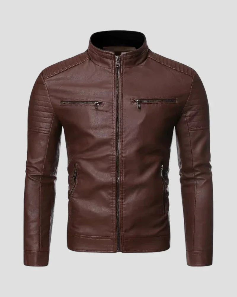 Veste Biker Homme Coupe Slim 1