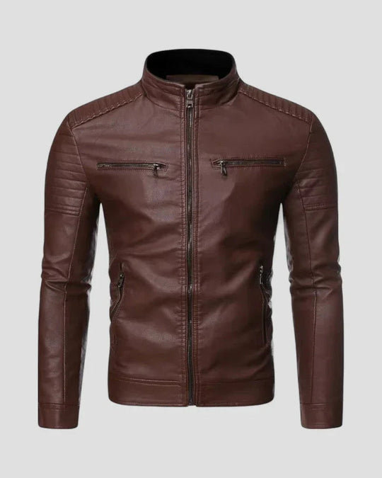 Veste Biker Homme Coupe Slim 1