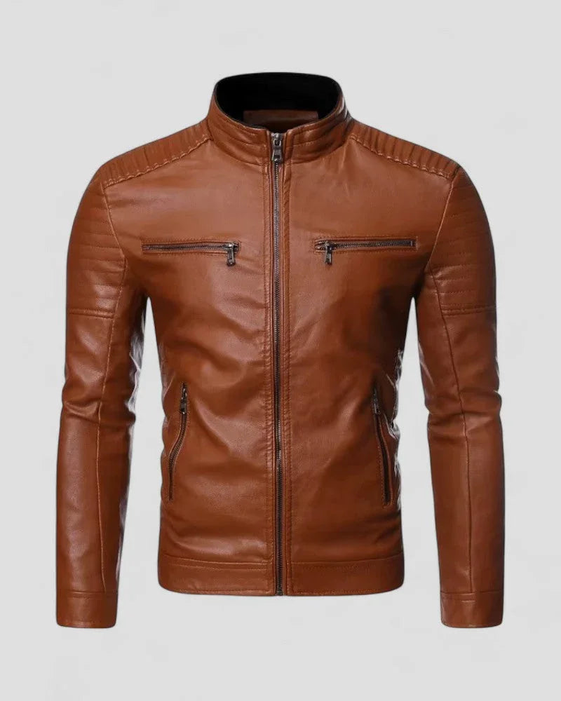 Veste Biker Homme Coupe Slim 2