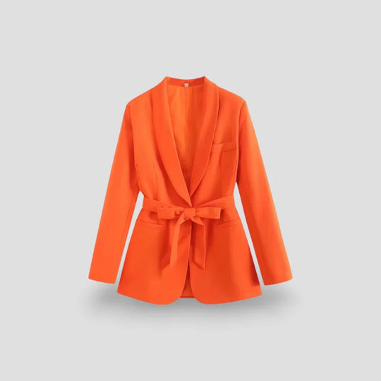 Veste Blazer Ceinturée Femme Chic 3