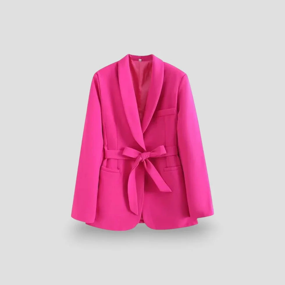 Veste Blazer Ceinturée Femme Chic 5