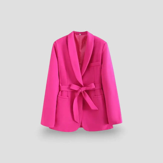 Veste Blazer Ceinturée Femme Chic 5