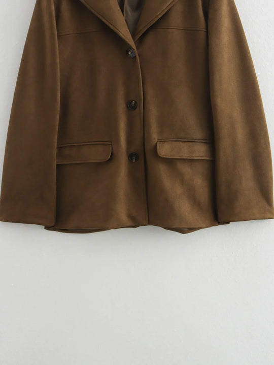 Veste Blazer Femme Croisée à Manches Longues Polyvalente 5
