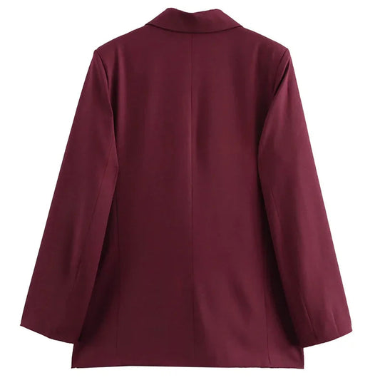 Veste Blazer Femme à Double Boutonnage Classique et Moderne 4
