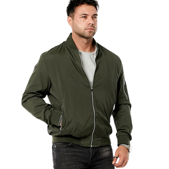 Veste Bomber Homme Style Classique Polyvalente 0