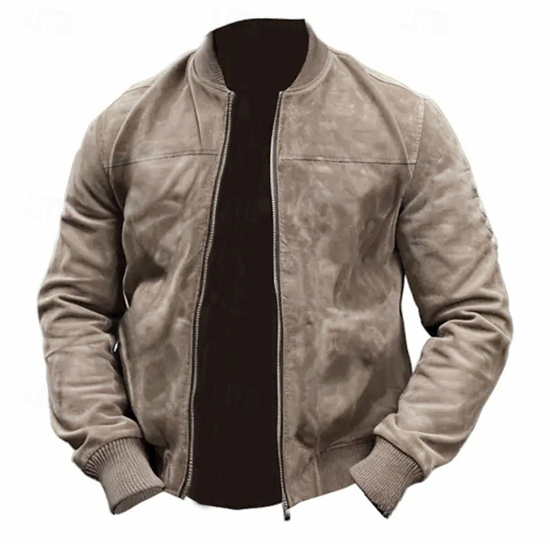 Veste Bomber Légère pour Homme en Suédine 0