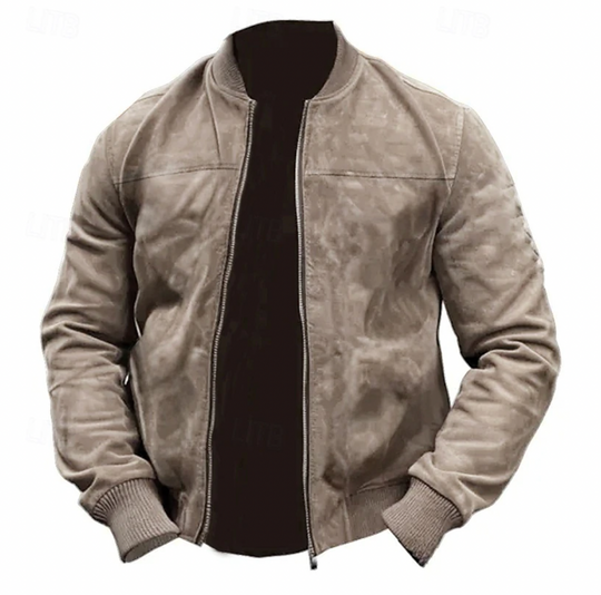 Veste Bomber Légère pour Homme en Suédine 0
