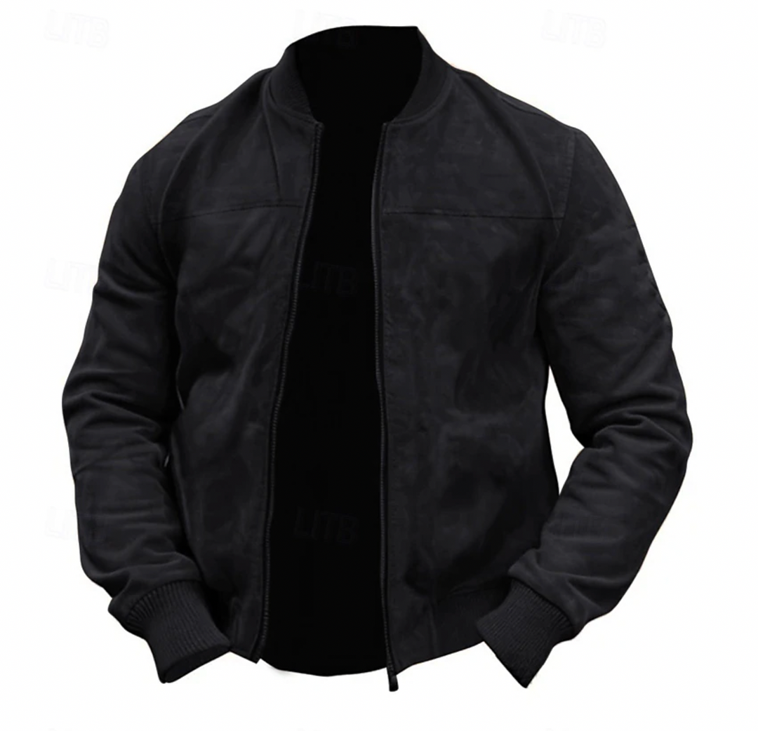 Veste Bomber Légère pour Homme en Suédine 2