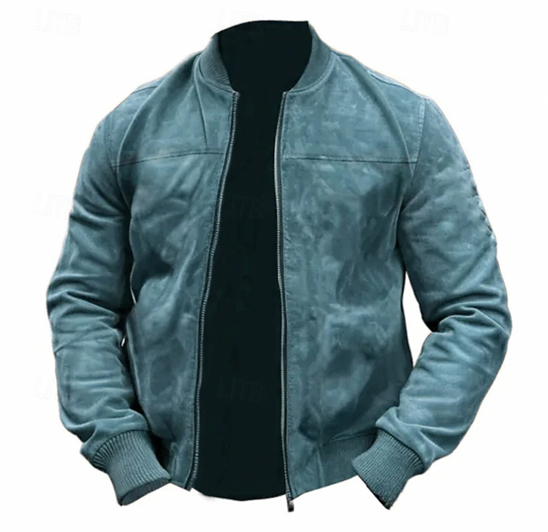 Veste Bomber Légère pour Homme en Suédine 3