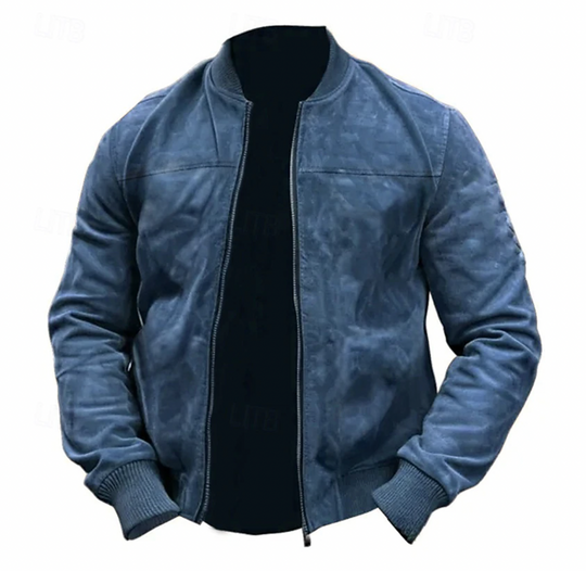 Veste Bomber Légère pour Homme en Suédine 4
