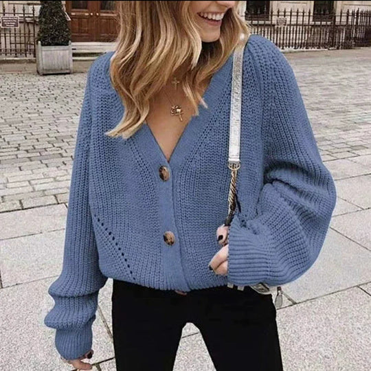 Veste Cardigan Femme Tricot Épais 4