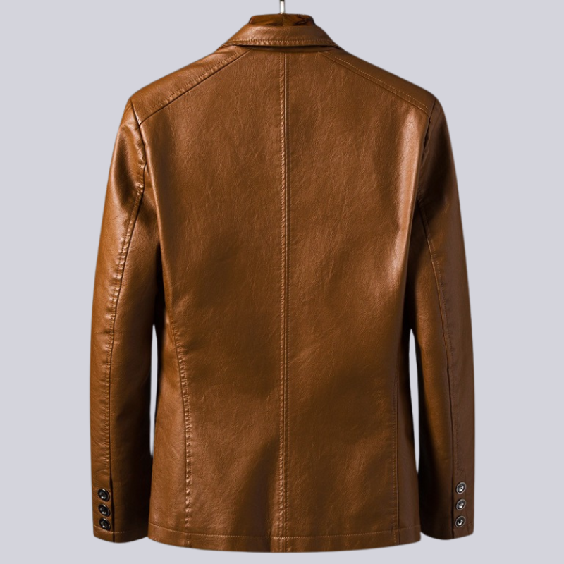 Veste Cuir Homme Décontractée Cuir Premium avec Doublure en Coton 2