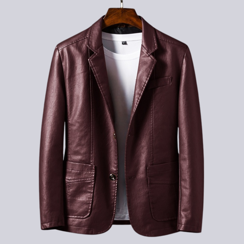 Veste Cuir Homme Décontractée Cuir Premium avec Doublure en Coton 3