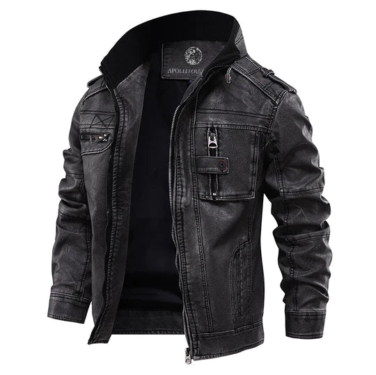 Veste Cuir Homme Design Intemporel Polyvalent 0
