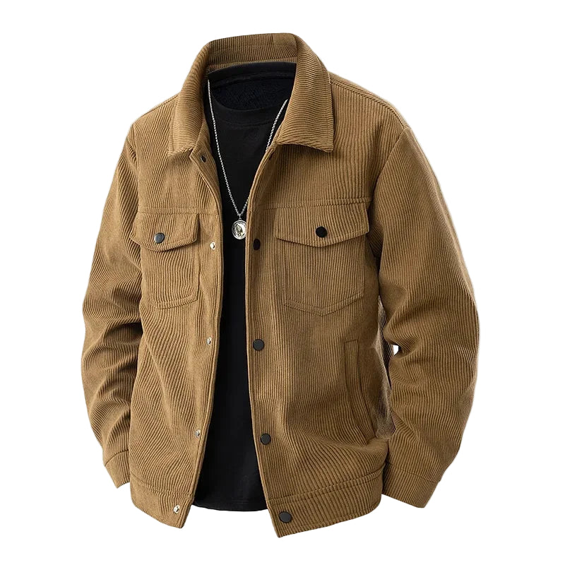 Veste Décontractée pour Homme en Velours Côtelé 0