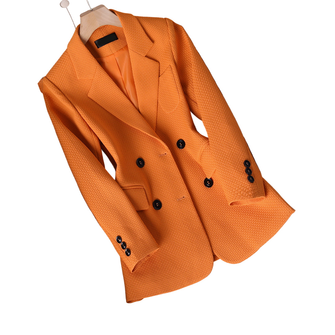 Veste Femme Ajustée à Double Boutonnage Classique 0