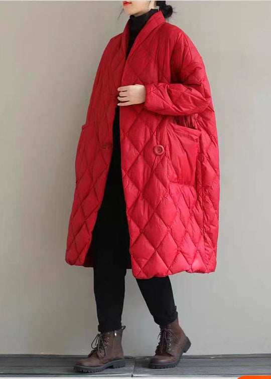 Veste Femme Col Montant Rouge Chic avec Poches 4
