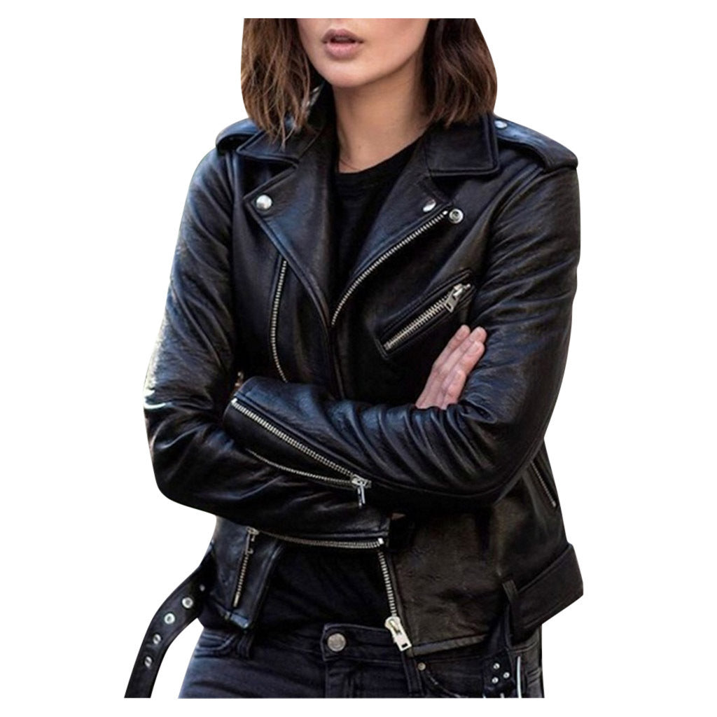 Veste Femme Décontractée Motard Style Moderne 1