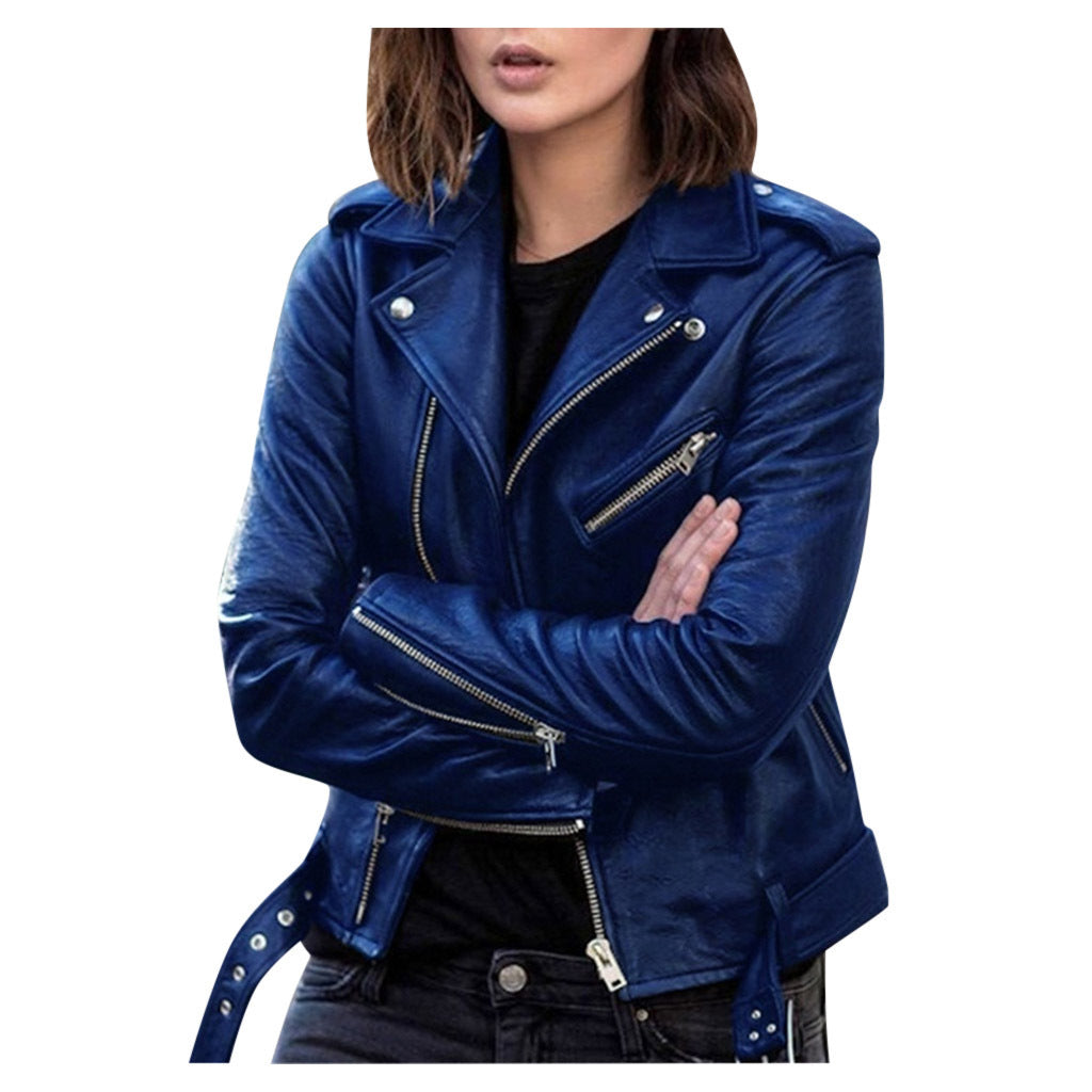 Veste Femme Décontractée Motard Style Moderne 2