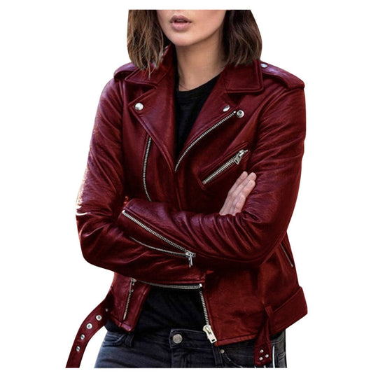 Veste Femme Décontractée Motard Style Moderne 3