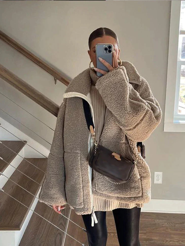 Veste Femme Oversize en Laine 2