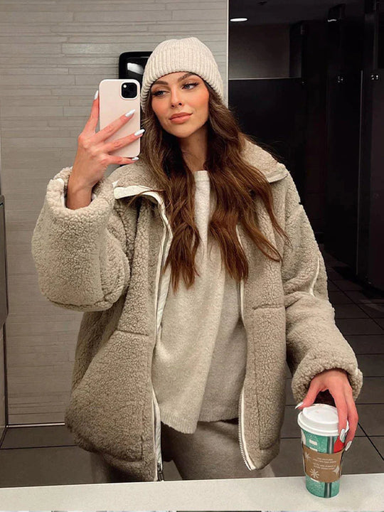 Veste Femme Oversize en Laine 4