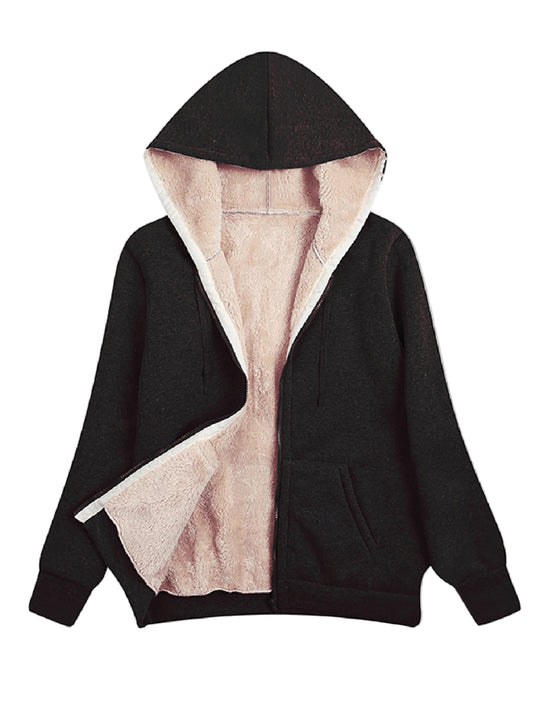 Veste Femme à Capuche Simple pour Hiver 0