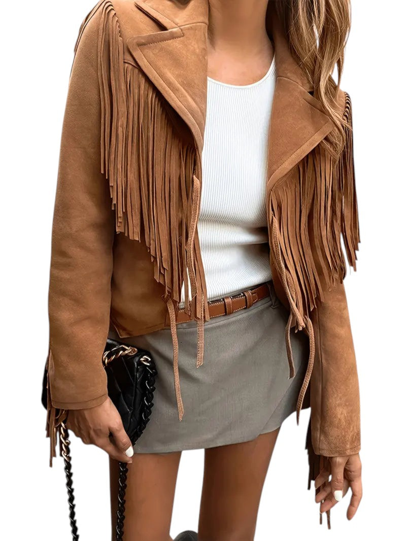 Veste Femme à Franges Chic 0