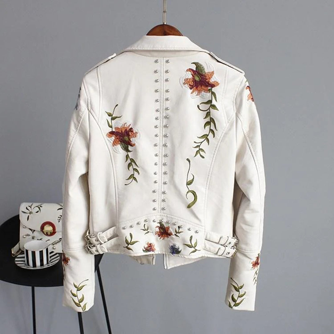 Veste Femme en Cuir Imprimé 1