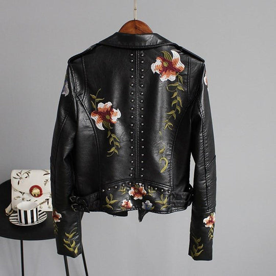 Veste Femme en Cuir Imprimé 3