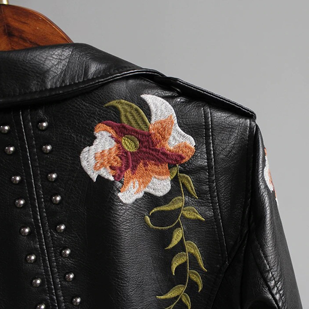 Veste Femme en Cuir Imprimé 5