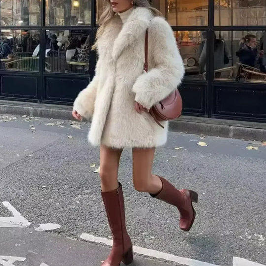 Veste Femme en Fausse Fourrure Chic 1