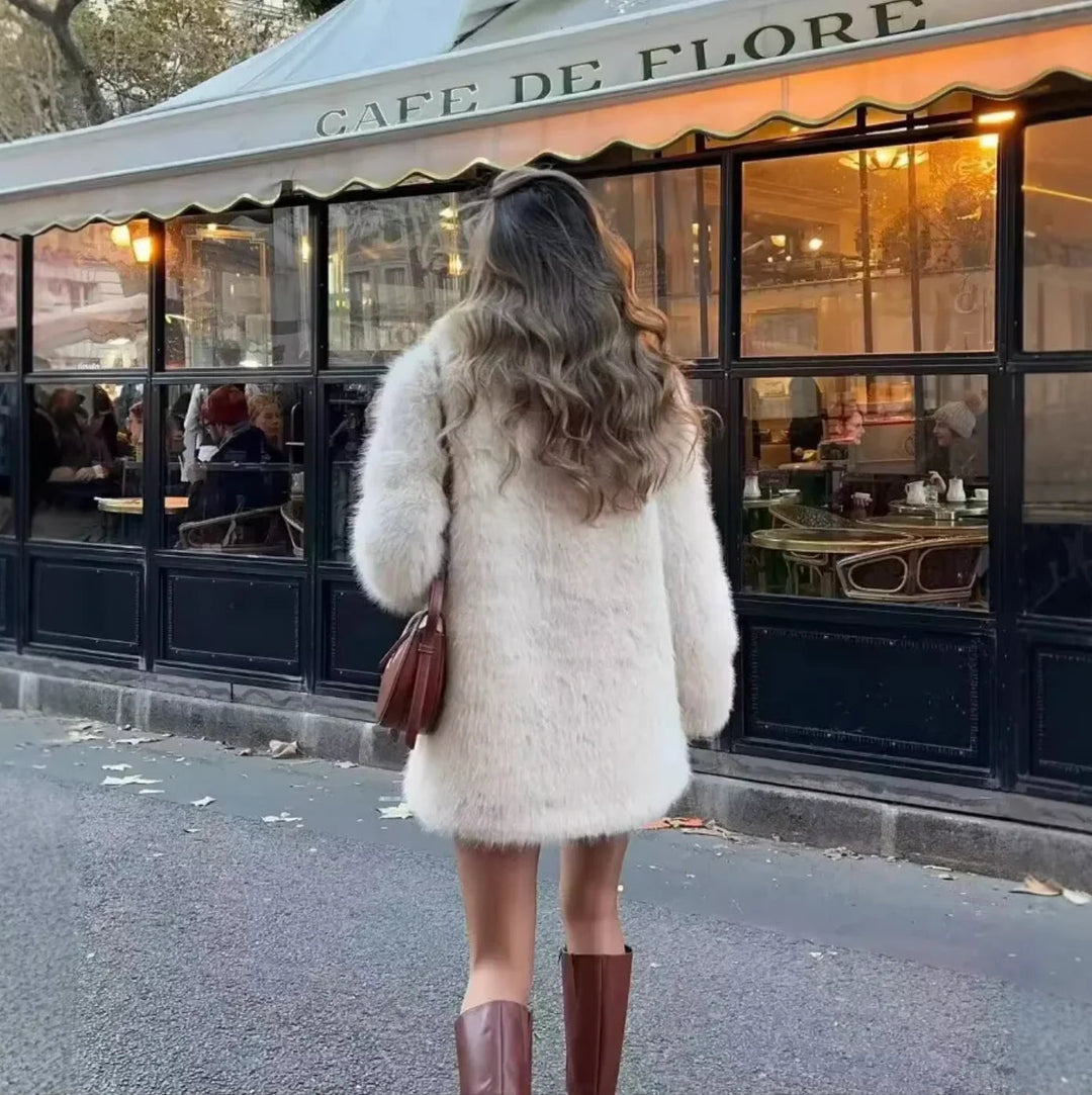 Veste Femme en Fausse Fourrure Chic 4