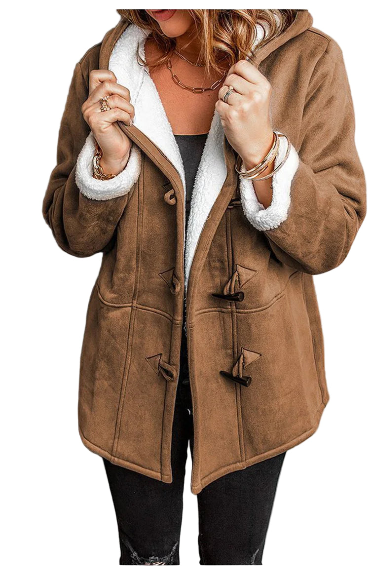 Veste Hiver Femme à Capuche Design Urbain Longue 0