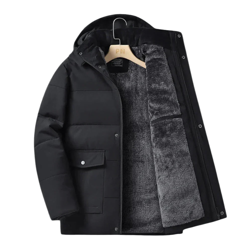 Veste Hiver Homme Avec Capuche Ajustable Style Moderne 0