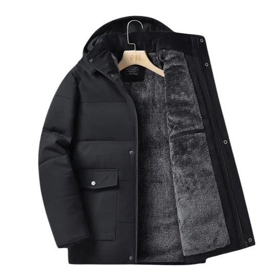 Veste Hiver Homme Avec Capuche Ajustable Style Moderne 0