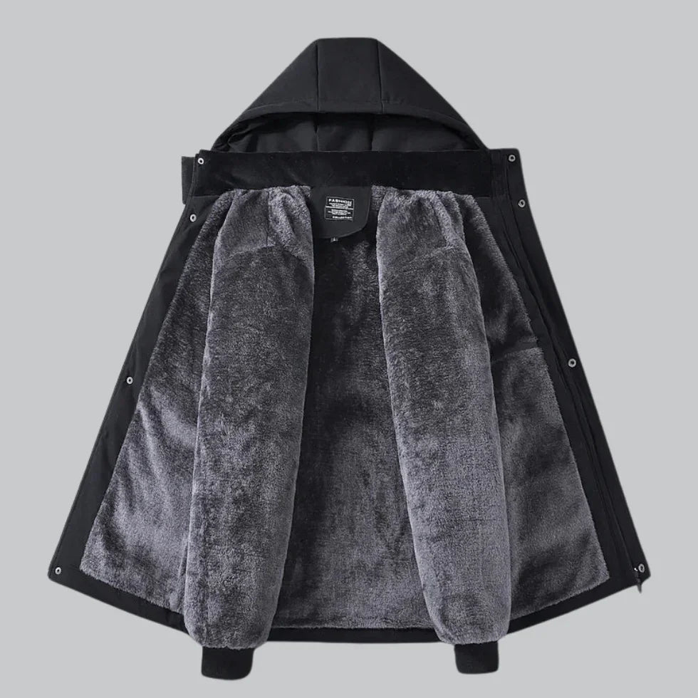Veste Hiver Homme Avec Capuche Ajustable Style Moderne 2