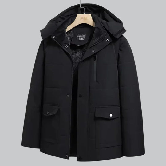Veste Hiver Homme Avec Capuche Ajustable Style Moderne 3