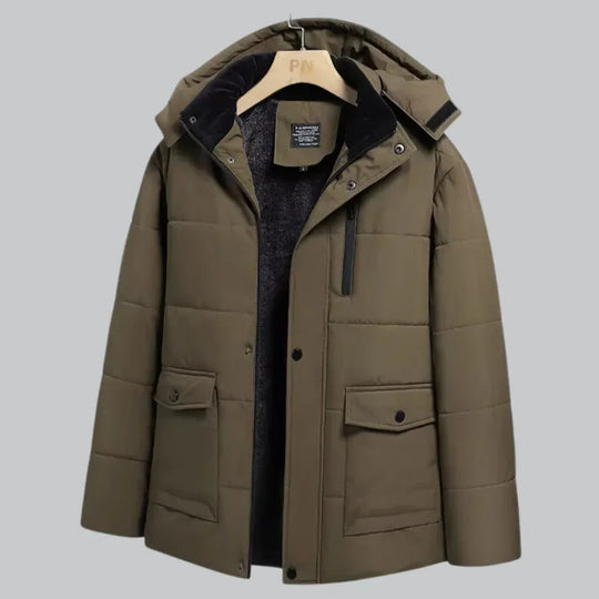 Veste Hiver Homme Avec Capuche Ajustable Style Moderne 5