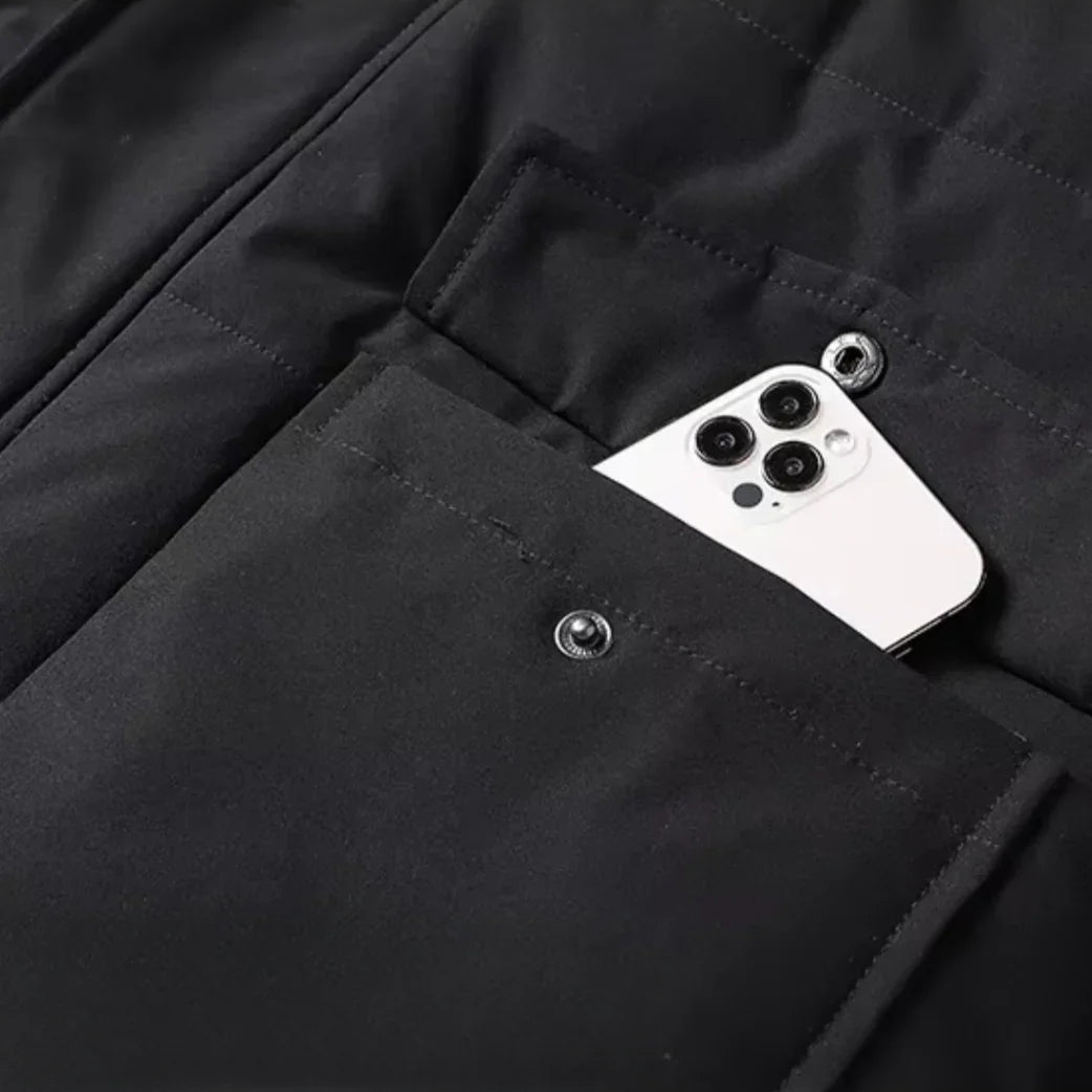 Veste Hiver Homme Avec Capuche Ajustable Style Moderne 7