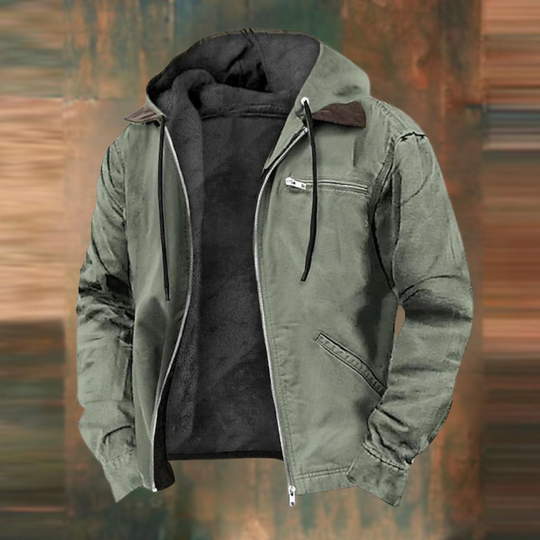Veste Hiver Homme Moderne avec Capuche Tissu Respirant 4