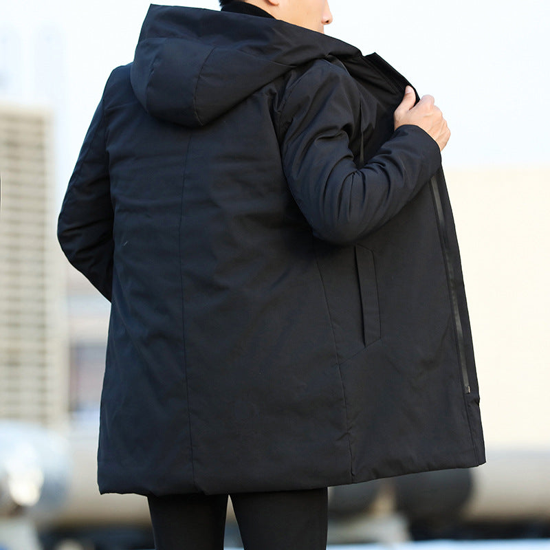 Veste Hiver Homme Parka Imperméable Moderne avec Poches Fonctionnelles 1
