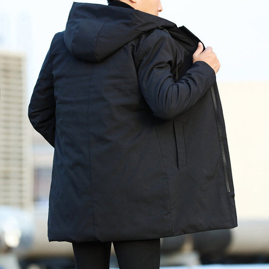Veste Hiver Homme Parka Imperméable Moderne avec Poches Fonctionnelles 1