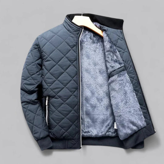 Veste Homme Bomber Doublée Moderne avec Poches Sécurisées 5